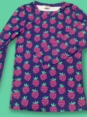 Swim Shirt Size 12 Kids Rashguard Poppy’s Strawberry Sunshine